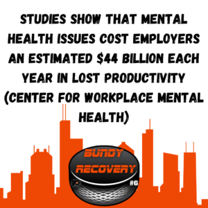 studies show mental health costs employers and unions a ton of money get help now drugs alcohol stress depression anxiety Chris Therien Bundy Recovery hope help near me